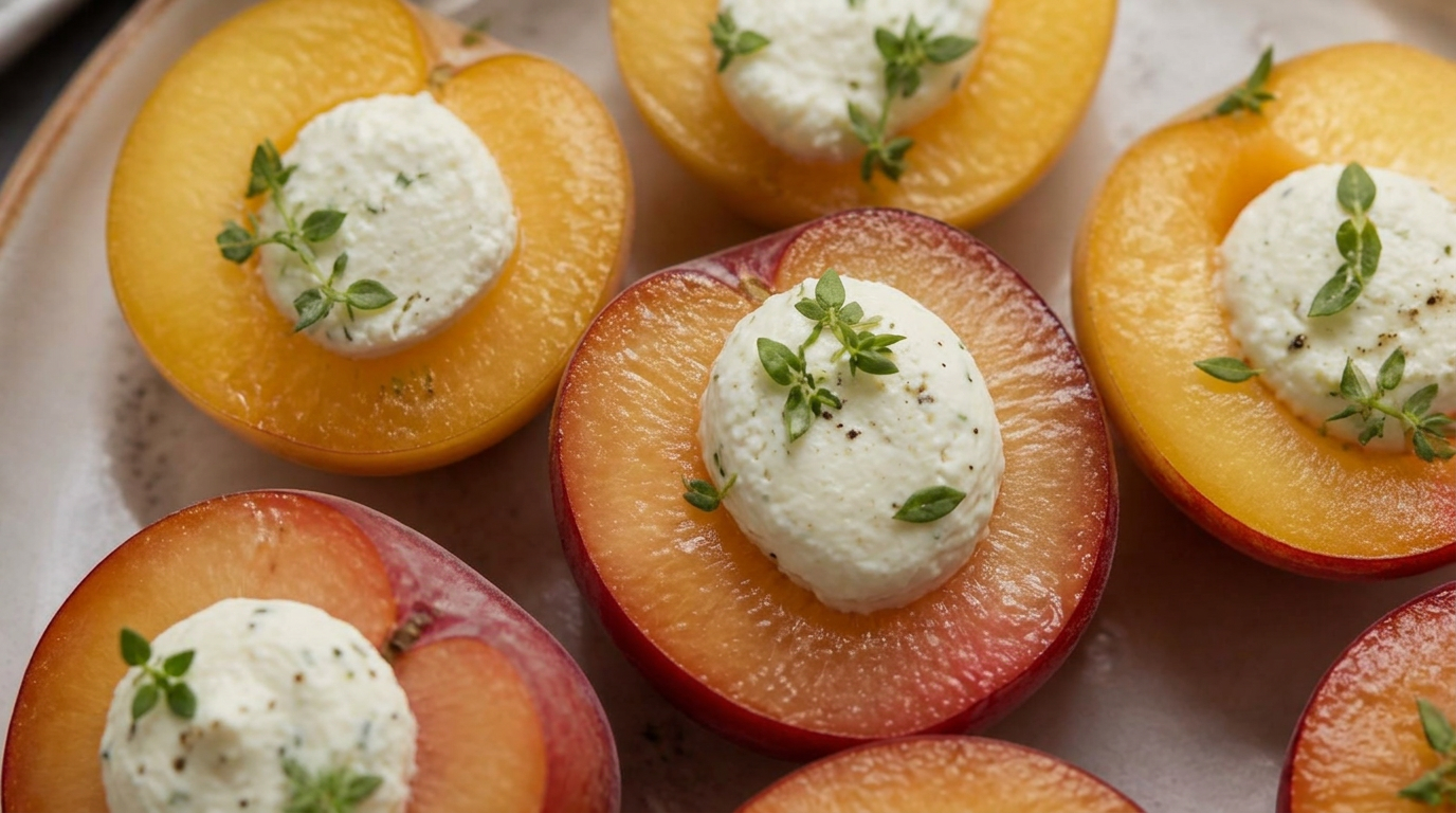 prunes au chèvre frais
